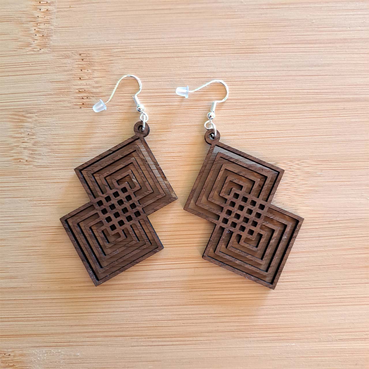 Ohrringe - Rauten – Bild 2