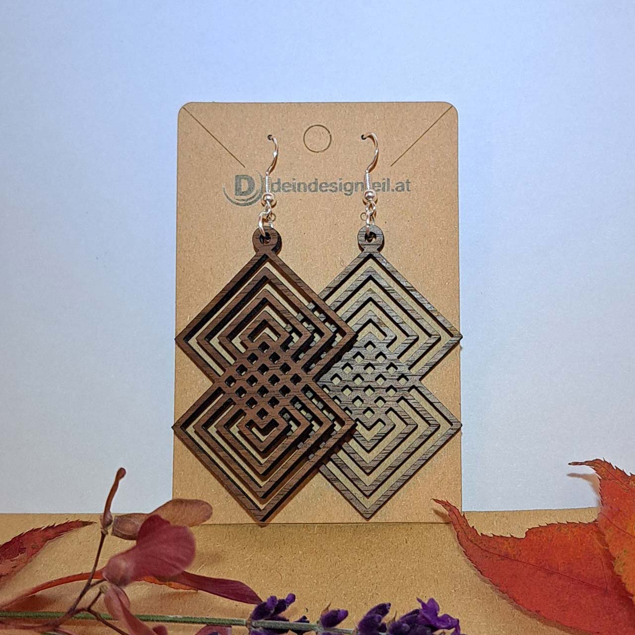 Ohrringe - Rauten – Bild 3