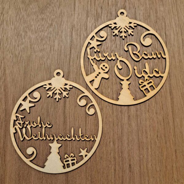 Christbaumkugel Name (personalisierbar)