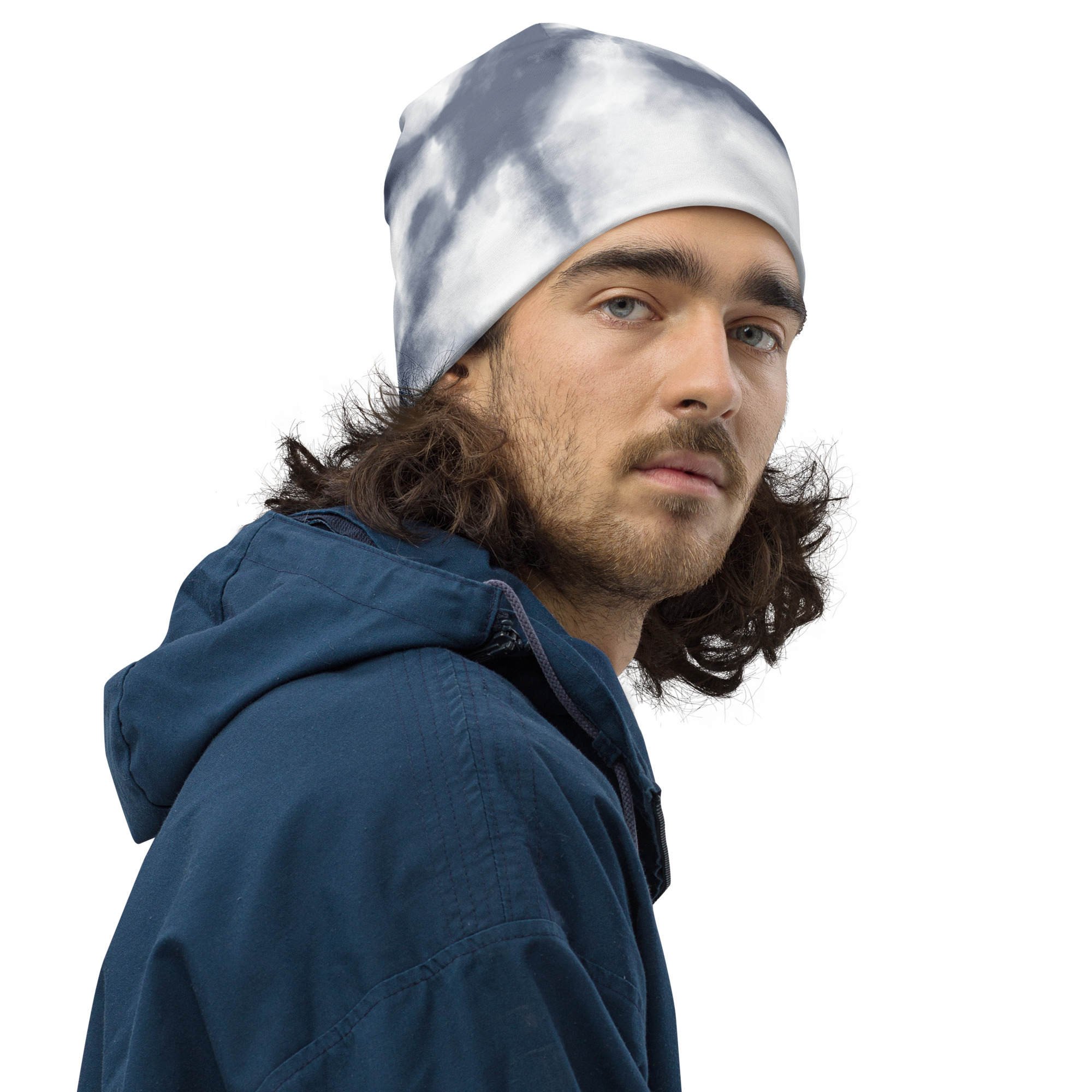 Allover-Beanie "Grey" – Bild 2