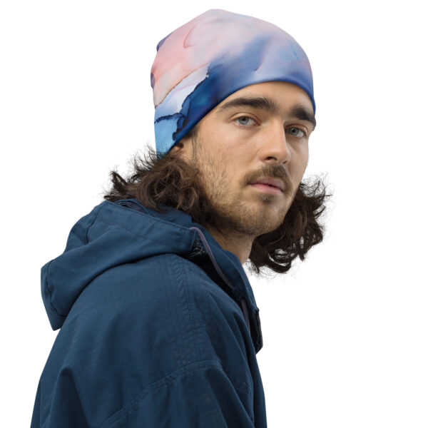 Allover-Beanie „Blue“