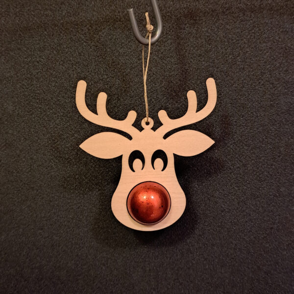 Rentier „Rudolph“ mit Minikugel