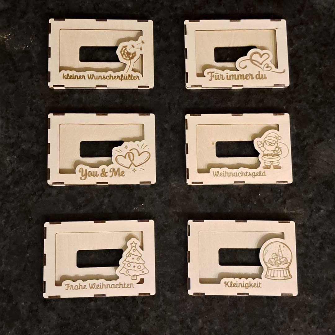 Schuber für Gutscheinkarten