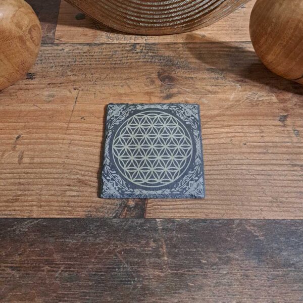 Schieferuntersetzer graviert