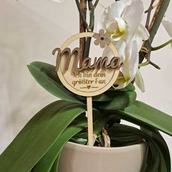 Blumenstecker 3D „Mama“