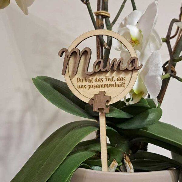 Blumenstecker 3D „Mama“