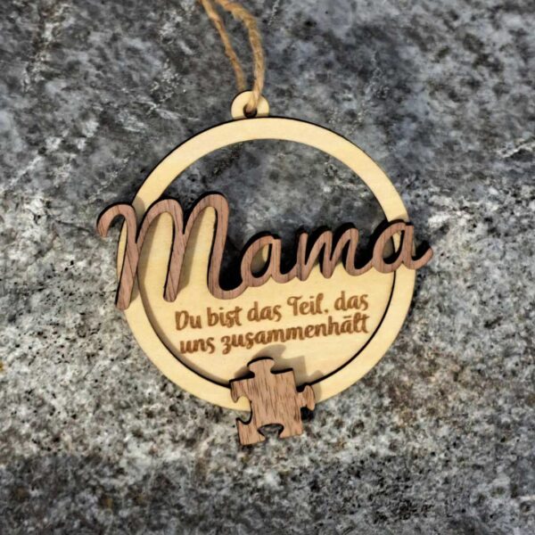 Anhänger 3D „Mama“