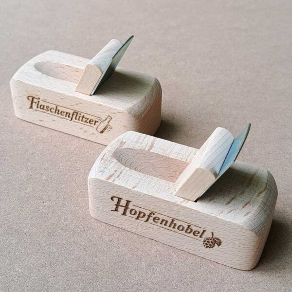 Flaschenöffner Hobel